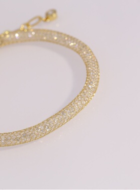 轻奢小红书朱朱同款s925闪耀星辰意大利钱袋子新款感手链