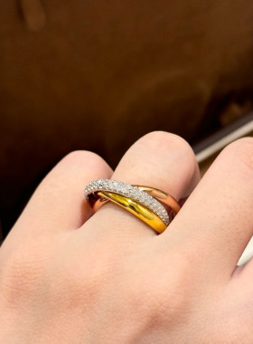 S925纯银十字花戒指男女情侣对戒