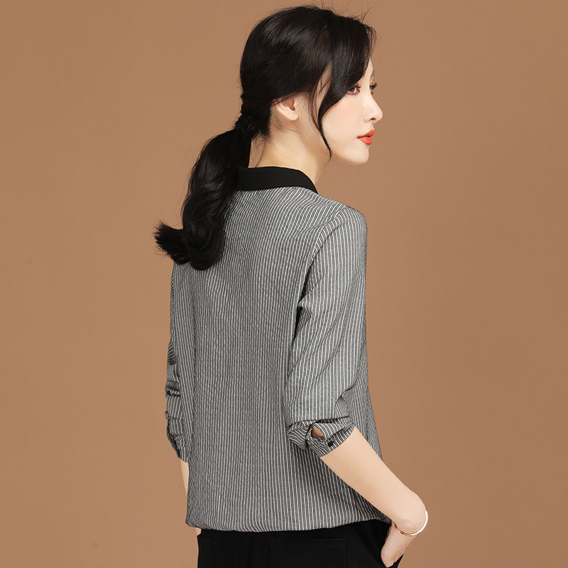 韩潮袭人2022春季新款法式翻领衬衫 韩潮袭人衬衫