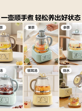 北鼎全玻璃养生壶家用多功能炖煮一体办公室煮茶FK551