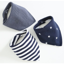 Spot Infant High Quality Pure Cotton Baby Triple Waterproof Newborn Triangular Towel Scarf Bib Big Size Spit Towel