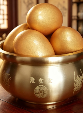 环保木制仿真鹌鹑鸽子招财小金蛋