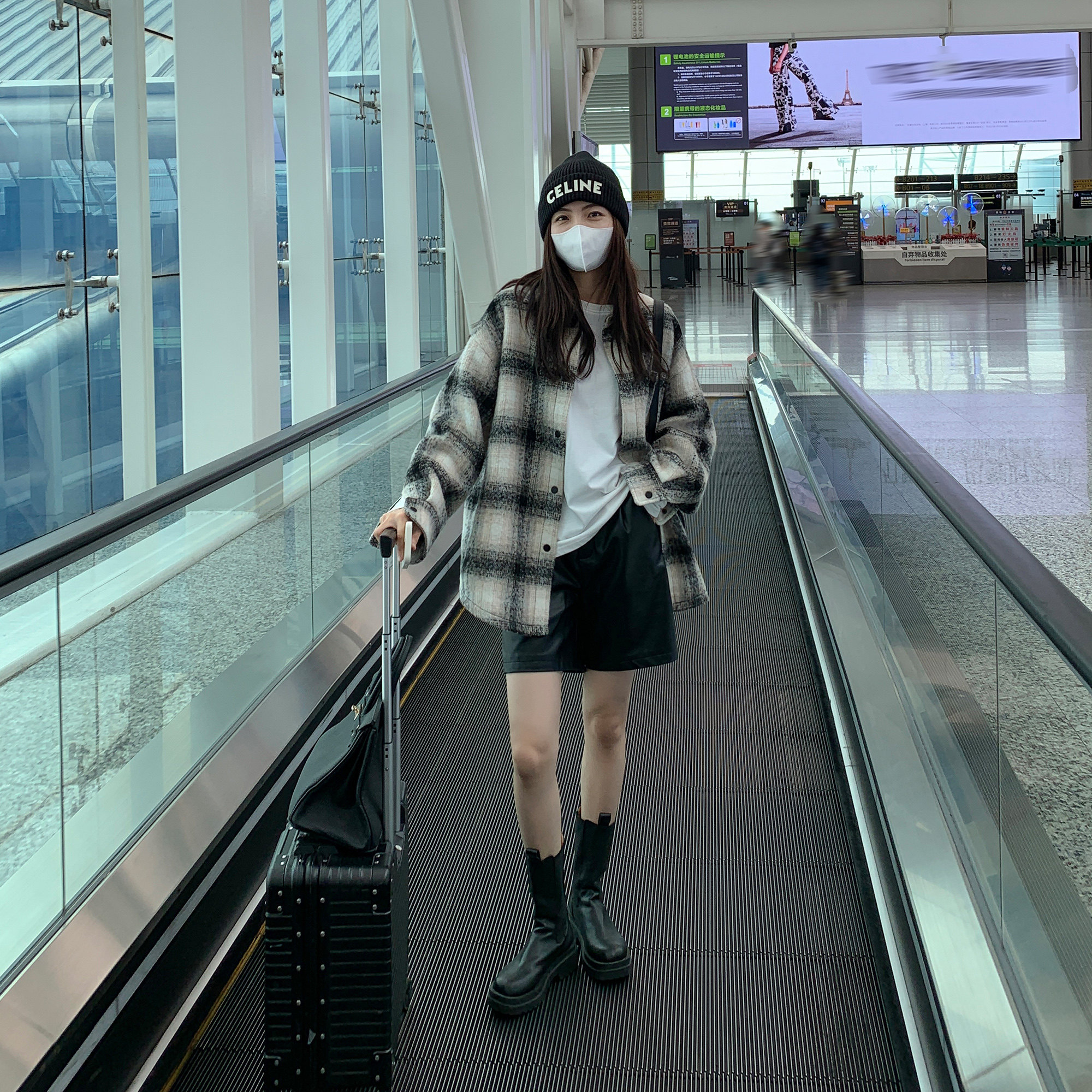 MULVAN 【现货7折】黑色高腰PU皮裤女短裤秋冬新款宽松休闲阔腿裤,淘宝优惠券,粉丝福利购,淘宝优惠卷