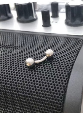 新款系带弯钉G23纯钛穿刺饰品穿孔男性钉高端女脐环朋克PA环F136