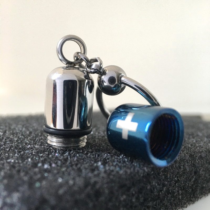 Original titanium steel pill pendant nipple ring