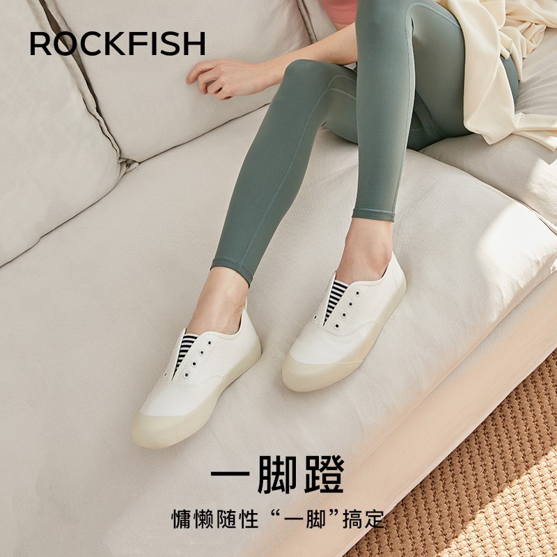 Rockfish719一脚蹬女鞋懒人鞋渔夫鞋女2022新款春款鞋子休闲单鞋-图2