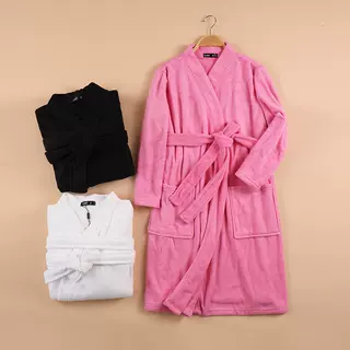 断码清仓 秋冬季中长款加厚法兰绒情侣睡袍男女士法兰绒浴袍冬天,淘宝优惠券,粉丝福利购,淘宝优惠卷