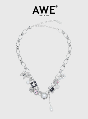 AWE苏新皓同款辣妹甜酷风项链女