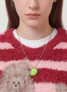 AWE设计感小众青苹果项链毛衣链