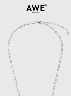 AWE满钻黑色蝴蝶水晶爱心项链女