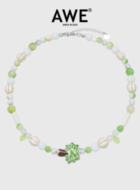 AWE官方度假椰树多巴胺穿搭项链