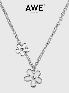 AWE卓沅同款初花绽放项链甜酷