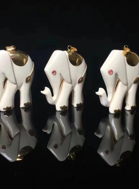 天然猛犸象牙吊坠挂件