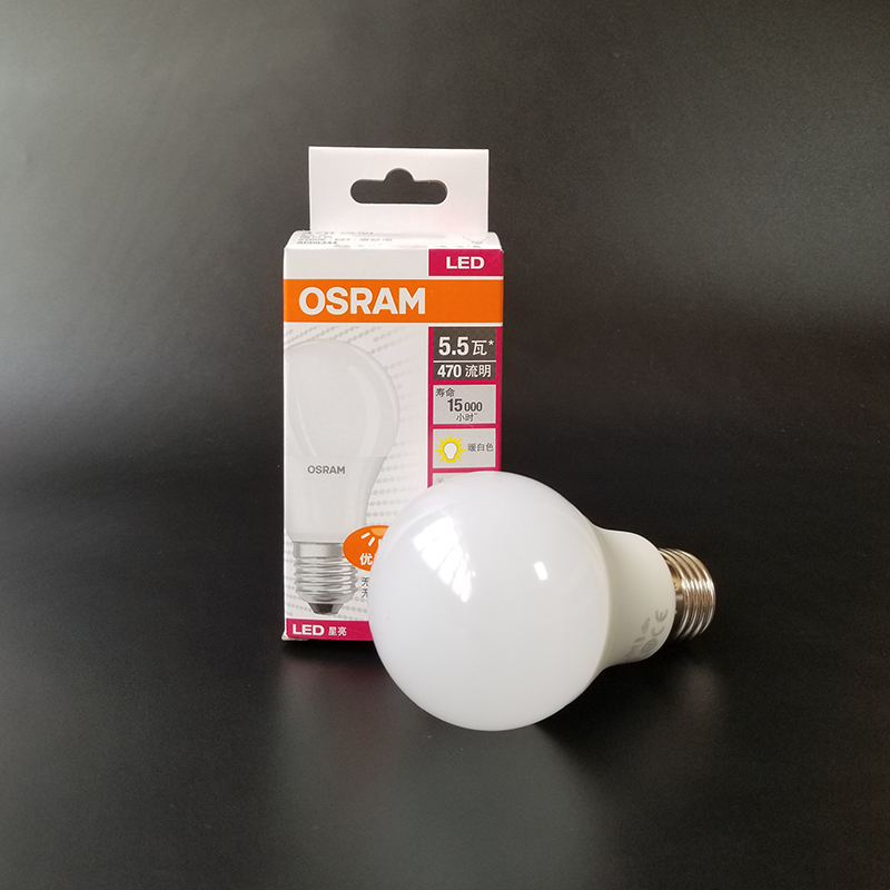 OSRAM欧司朗LED超亮灯泡5.5W8.5W11W14W家用节能省电e27螺口球泡 - 图0