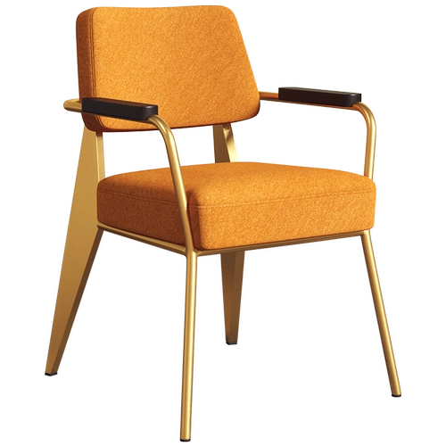 Американский обеденный стул максимальный дизайнерский офисный стул Iron Modern Nordic Light Luxury Sware, чтобы обсудить табуретки обратно