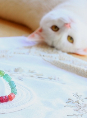 手链雕刻碧玺长生果彩色