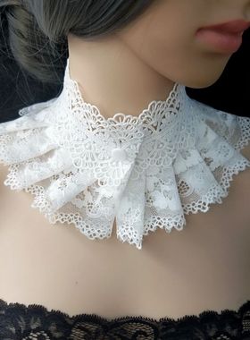 新品原创蕾丝项链性感唯美项链假领子暗扣 防过敏  无金属项链
