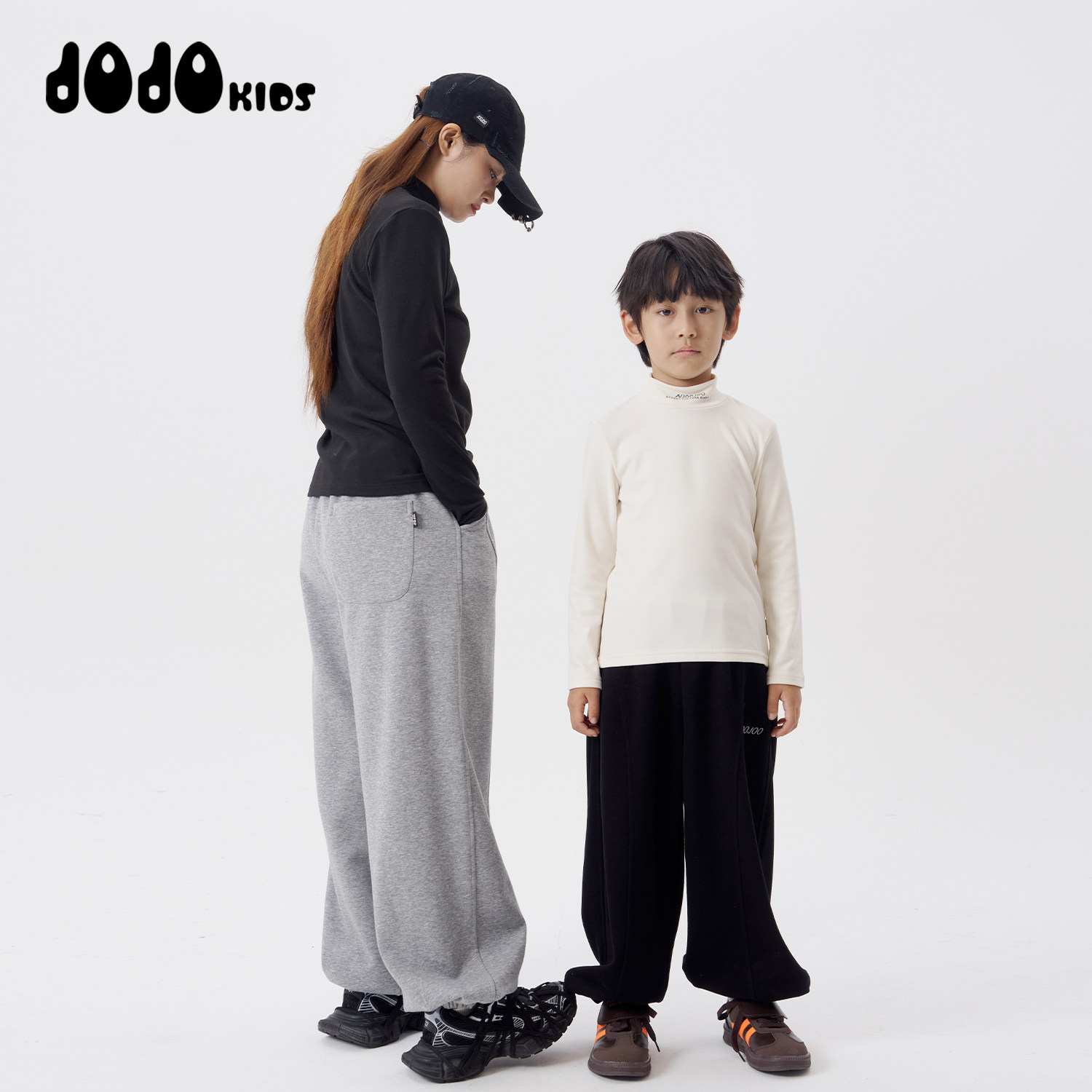 jojo童装男女童冬季新款半高领保暖T恤百搭双面绒长袖洋气打底衫T,淘宝优惠券,粉丝福利购,淘宝优惠卷