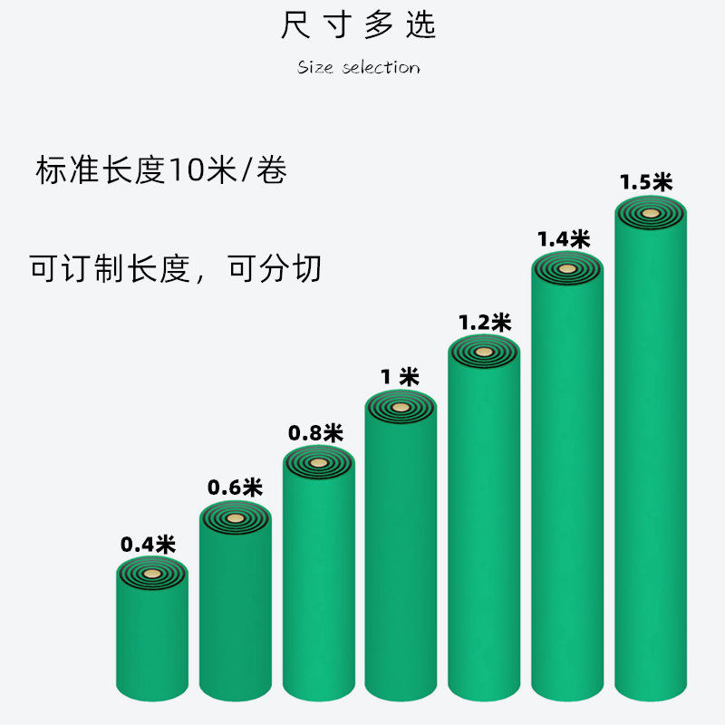 防静电台垫橡胶PVC皮绿色哑光无尘室手机维修货架桌垫2mm5mm - 图1