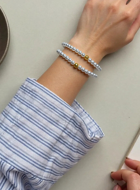 施家澳白维纳斯+南洋金珠手链