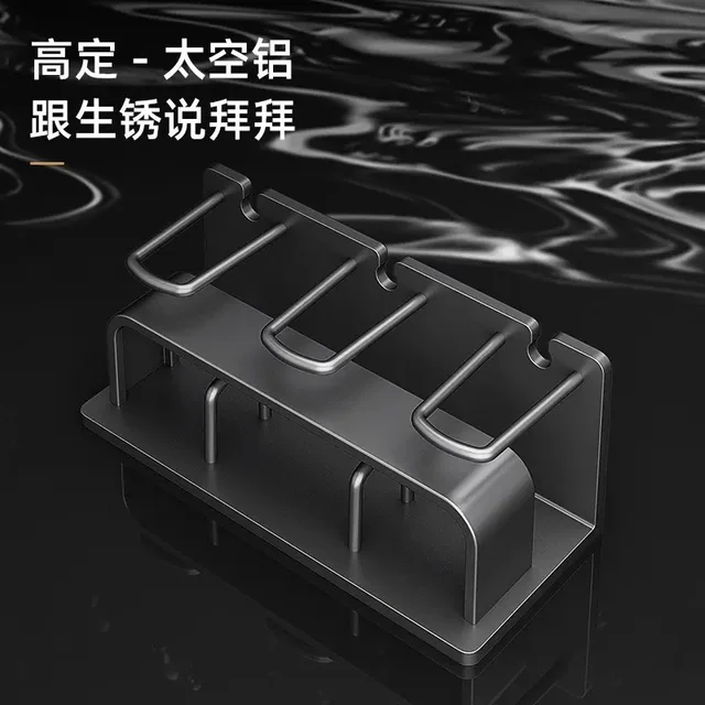 Toothbrush rack without punching gun ash bathroom