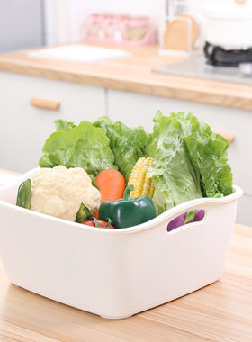 双层加厚洗菜盆沥水篮塑料大号