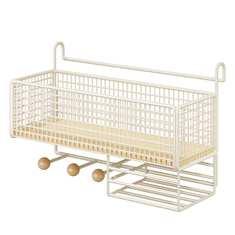 办公桌收纳置物架工位整理桌面挂篮悬挂式宿舍桌上台面用品盒免钉,淘宝优惠券,粉丝福利购,淘宝优惠卷