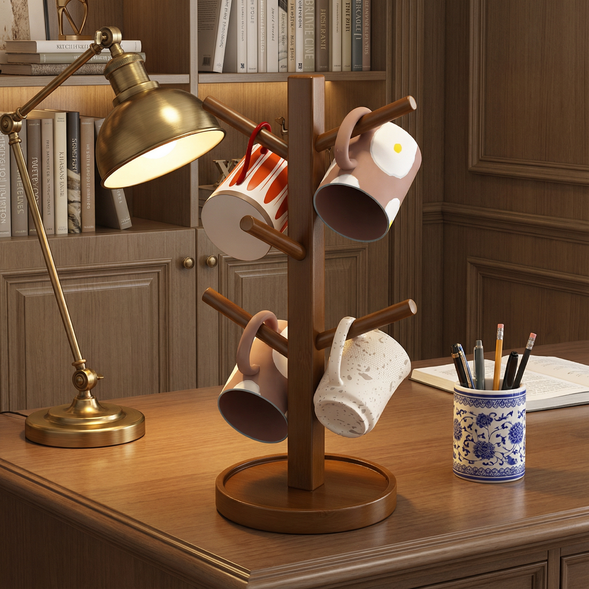 桌面杯架家用客厅首饰钥匙挂收纳架厨房台面沥水托盘杯架置物架子,淘宝优惠券,粉丝福利购,淘宝优惠卷