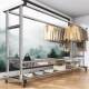 Stainless steel clothes drying rack floor-standing balcony home hanging