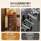 The shoe cabinet is deepened and widened, and the shoe shelves are light, luxurious and high-end.