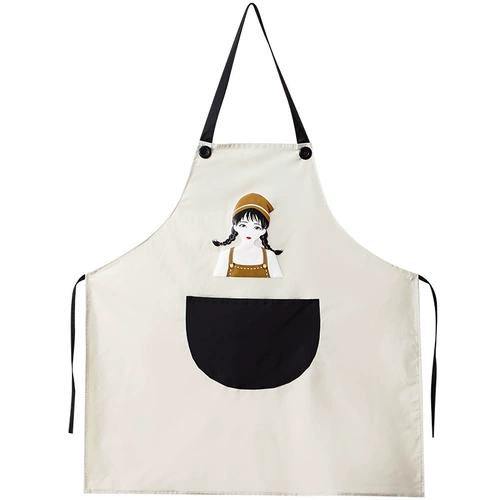 Фартук, водонепроницаемая модная юбка, милый японский нагрудник для работы, рабочая одежда, увеличенная толщина