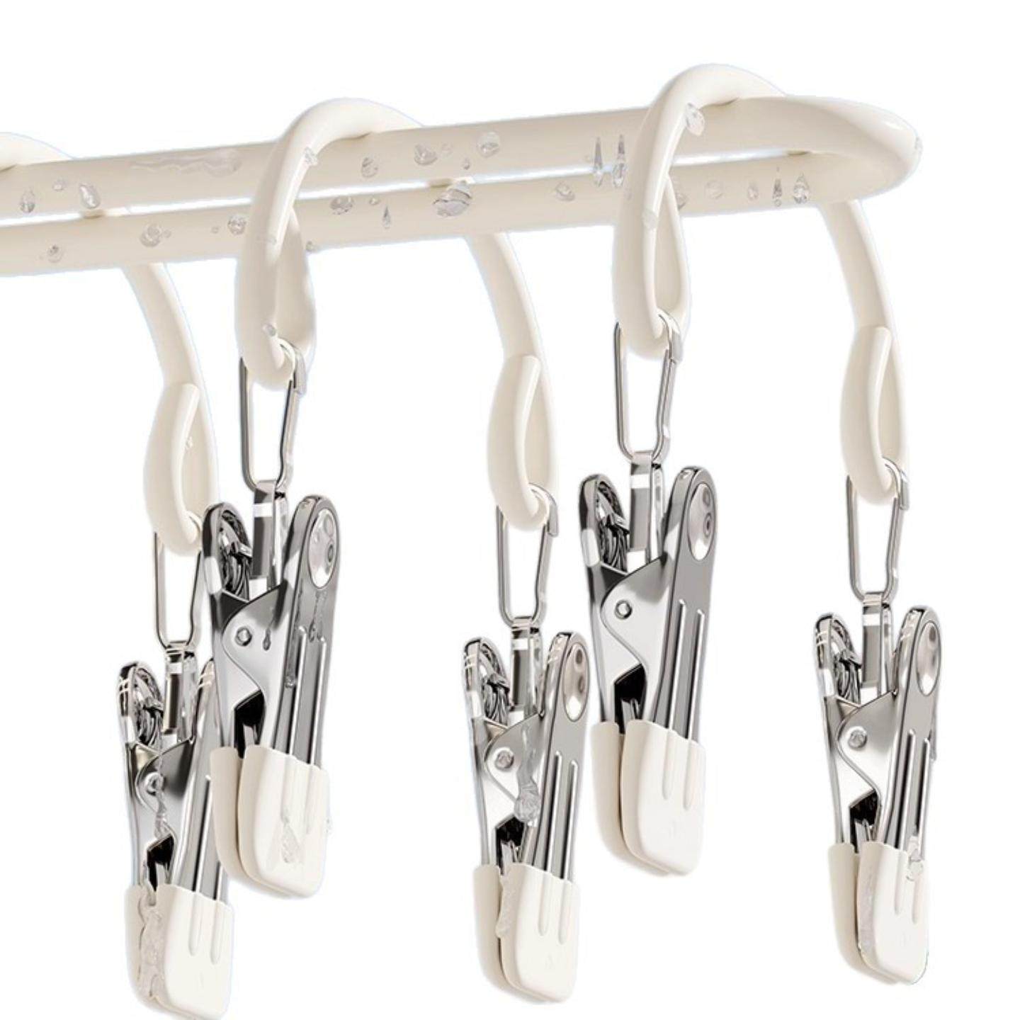 多夹子袜子晾晒架家用不锈钢防风衣架婴儿袜夹阳台晾内衣内裤家用,淘宝优惠券,粉丝福利购,淘宝优惠卷