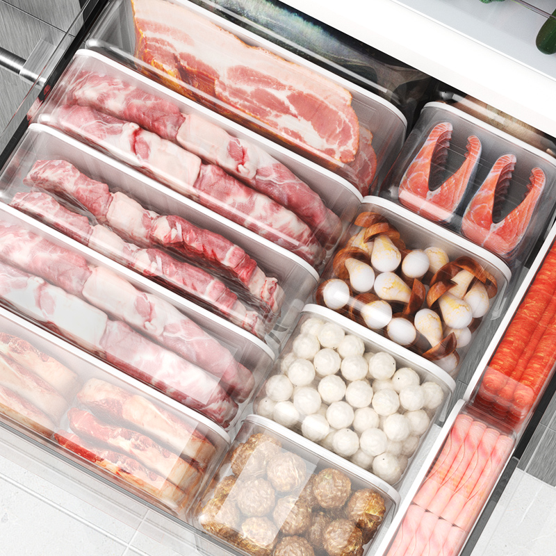 冰箱食物收纳盒冻肉盒冷藏保鲜冷冻专用厨房整理神器食品级饺子盒