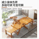 Sturdy household bamboo chair recliner folding lunch break