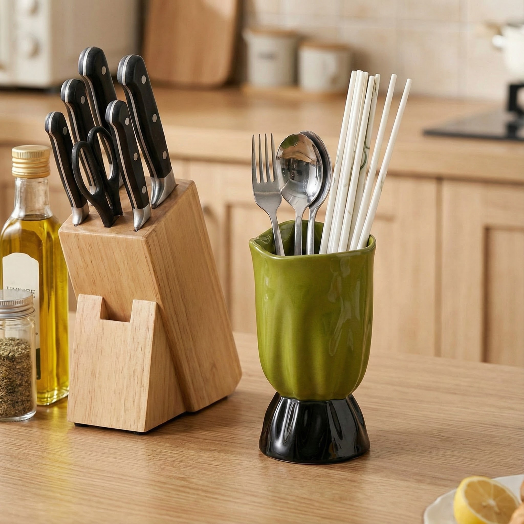 置物架筷笼厨房餐具收纳架筷子筒陶瓷沥水筷子架勺子叉子汤勺收纳,淘宝优惠券,粉丝福利购,淘宝优惠卷