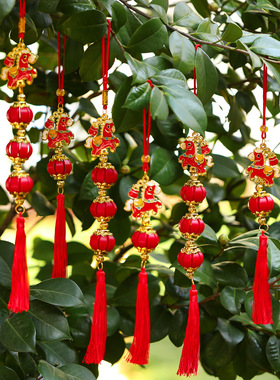 新款红灯笼串挂件新年装饰品春节