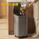 Double layer trash can lid stainless steel household toilet kitchen