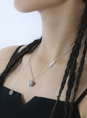 小众设计萌趣爱心复古项链