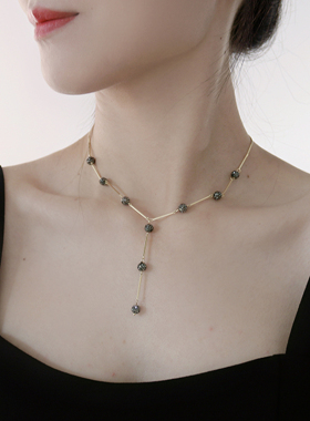 Y字型深V领项链中长款修饰颈线
