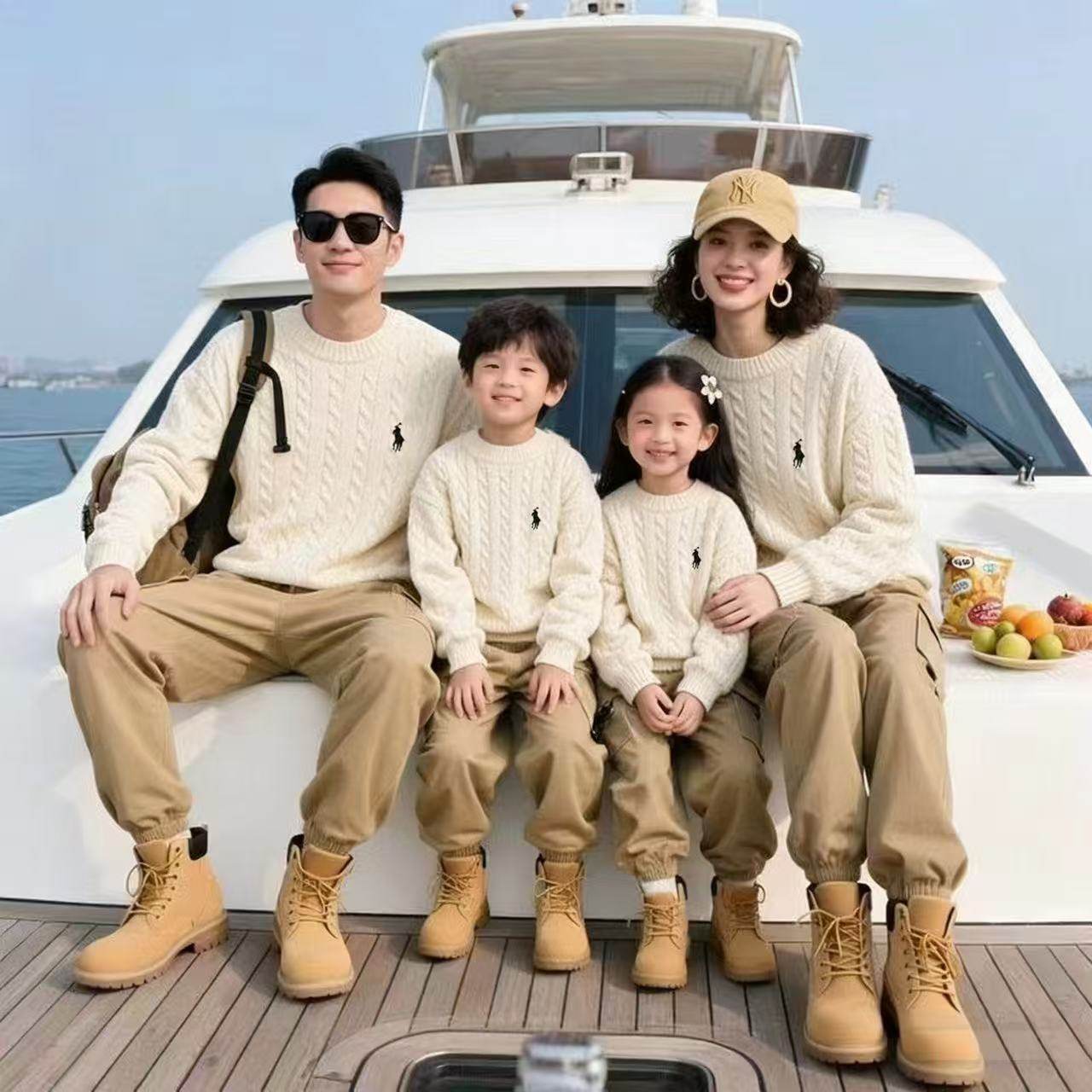 亲子装情侣装麻花毛衣男秋冬宽松慵懒高级感针织衫保暖内搭打底衫,淘宝优惠券,粉丝福利购,淘宝优惠卷