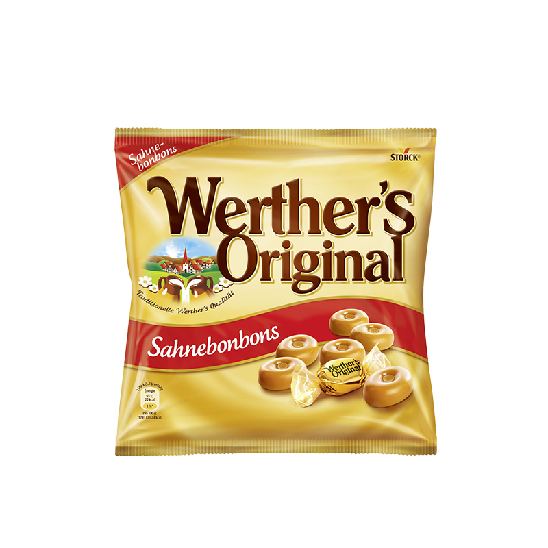 德国原装Werther‘s Original韦特太妃糖原味奶油糖硬糖喜糖245g - 图3