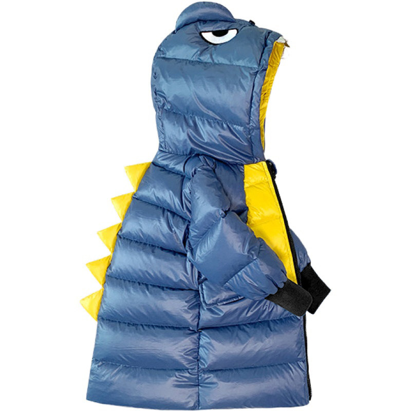 齐跃儿童羽绒服男女童2025冬小恐龙加厚宝宝中长款白鸭绒免洗外套,淘宝优惠券,粉丝福利购,淘宝优惠卷