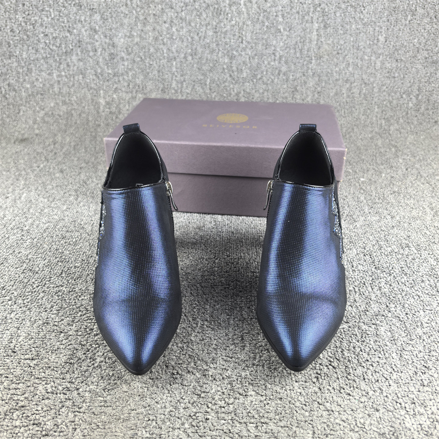 断码处理压纹羊皮民族风深口单鞋女春秋款尖头高跟真皮女鞋侧拉链,淘宝优惠券,粉丝福利购,淘宝优惠卷