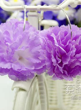 波西米亚饰品绣球玫瑰花朵耳环大