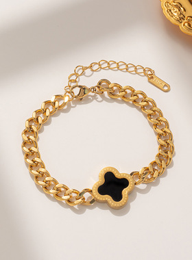 四叶草手链女款 2026 新款轻奢小众精致高级感女生漂亮独特 1