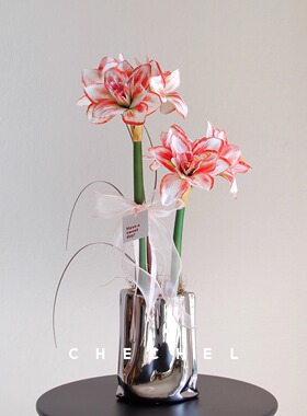 CHECHEL 高品质朱顶红仿真花假花 年宵花 家居软装饰品摆件