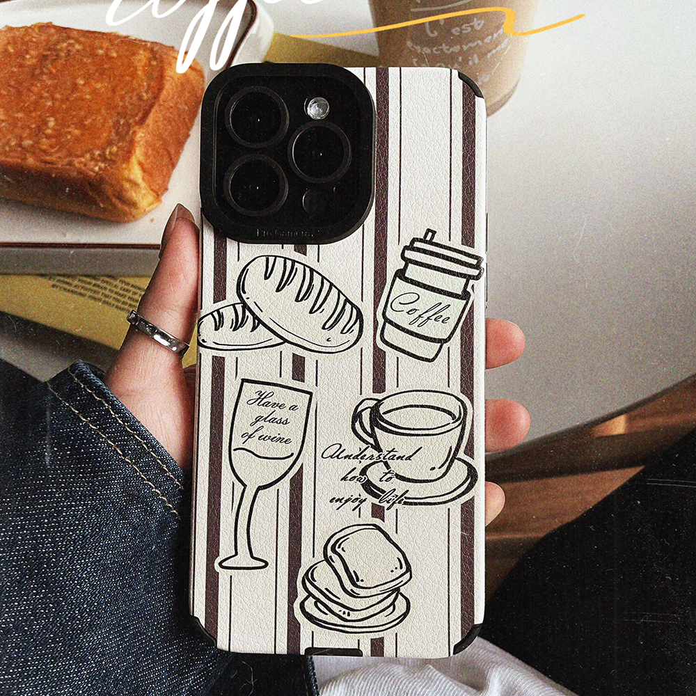 原创法式高级感面包手机壳适用苹果17promax新款iphone16华为mate70proP80荣耀400nova13防摔小米17vivoX200 - 图2