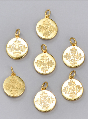 s925银种子字镀金梵文十二生肖