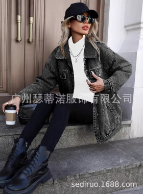 D Spot-20808#retro Jacket Fashion Women's Jacket Denim Jacke