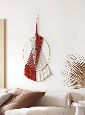 Bohemian Wall Decoration Pendant Circle Tassel Tapestry Hand
